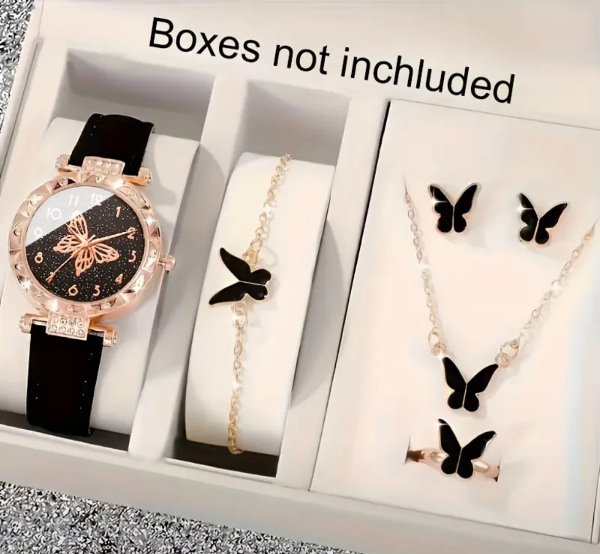 6Psc Montre à Quartz Numérique Élégante pour Femme