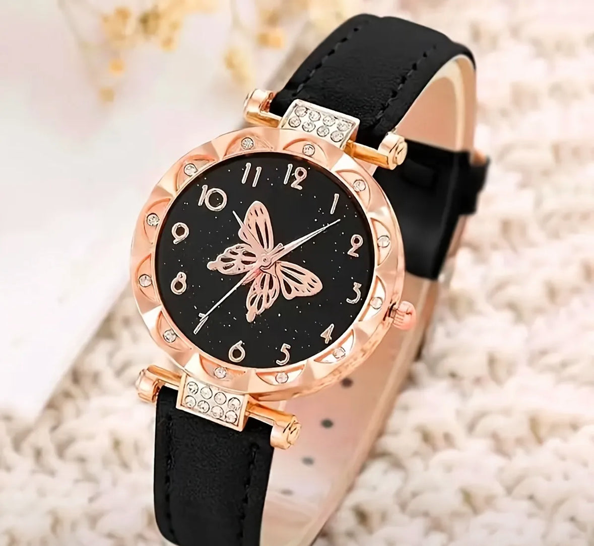 6Psc Montre à Quartz Numérique Élégante pour Femme