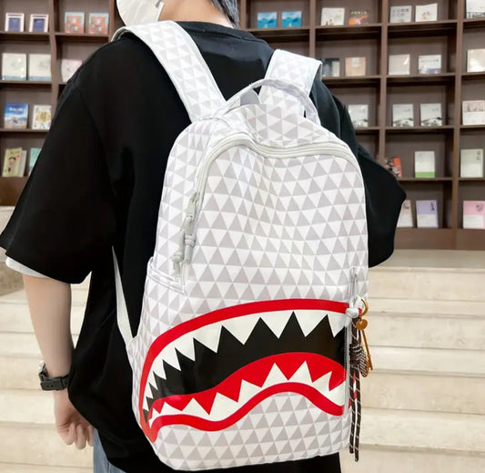 Sac à Dos d'Affaires Élégant avec Imprimé Requin